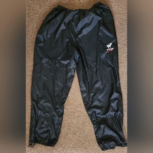 WWE WWF Attitude Large Black Nylon Athletic Pants 2002